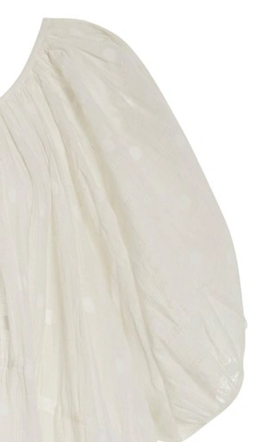 Shop Anaak Jaipur Poet Cotton Mini Dress In White