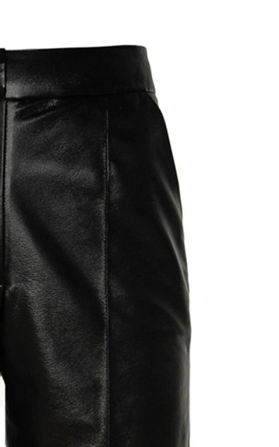 Shop Matãriel Women's Vegan Leather Wide-leg Slouch Pants In Black