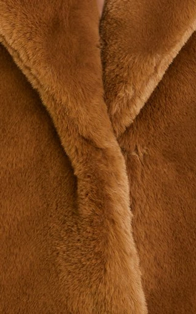 Shop Apparis Manon Faux Fur Coat In Brown