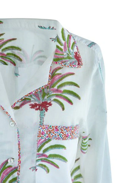 Shop Alix Of Bohemia Women's Etoile Printed Cotton Pajama Set In White,print