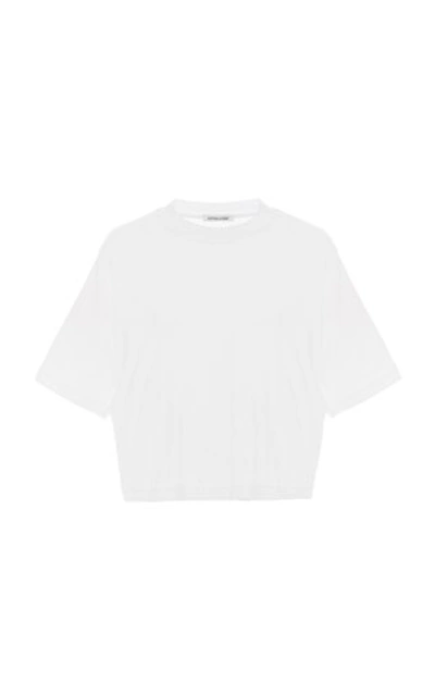 Shop Cotton Citizen Tokyo Cropped Cotton T-shirt In Black