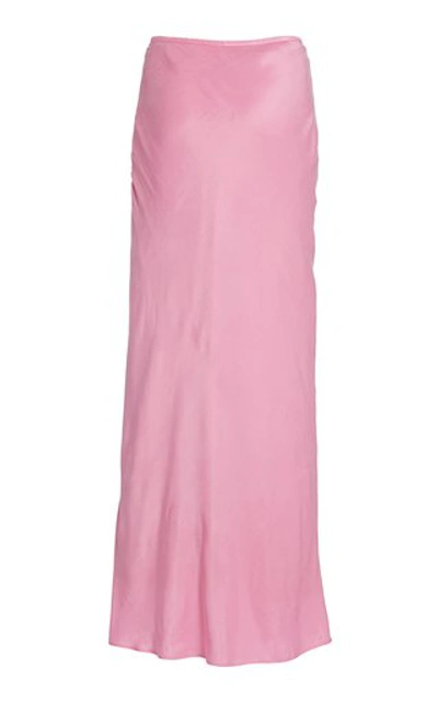 Shop Acler Women's Celcil Satin Maxi Skirt In Pink