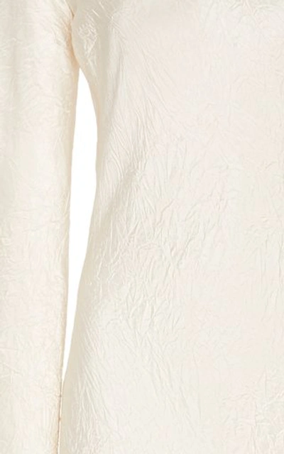 Shop Co Crinkled Satin Maxi Dress In White