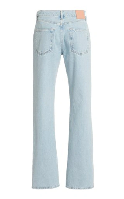 Shop Acne Studios 1992f Blonde Sky Rigid High-rise Bootcut Jeans In Light Wash