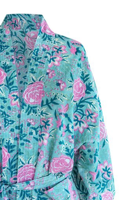 Shop Alix Of Bohemia Yogi Cotton Kimono Robe In Print