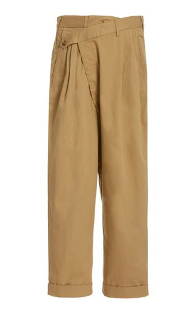 Shop R13 Cotton-twill Wide-leg Pants In Neutral