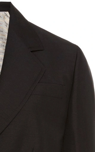 Shop Prada Wool Jacket In Black