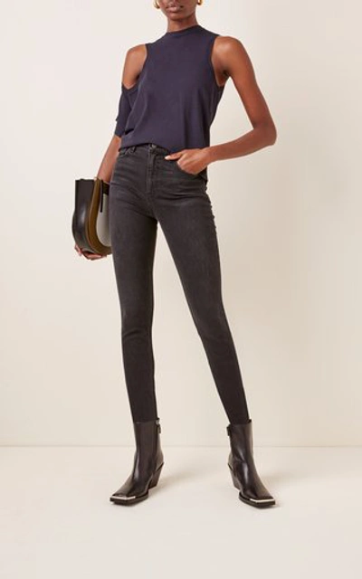 Shop Grlfrnd Kendall Stretch High-rise Skinny Jean In Dark Wash