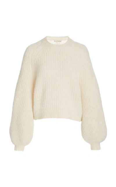 Shop Ulla Johnson Annine Alpaca Sweater In White