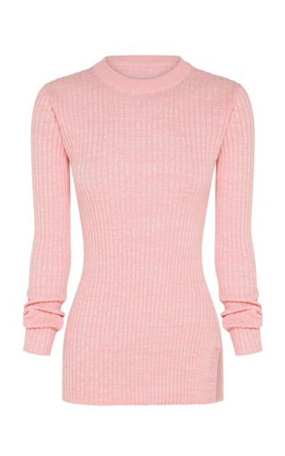 Shop Anna Quan Women's Mika Ribbed Cotton Top In Pink