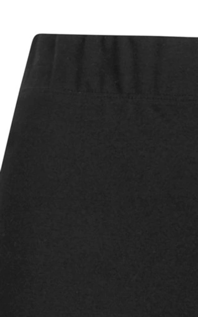 Shop Leset Women's Rio Cropped Crepe Flare Pants In Black