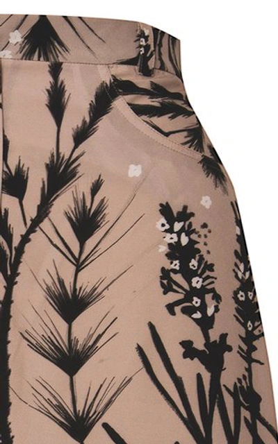Shop Andres Otalora Women's Dita Front Slit Maxi Skirt In Brown