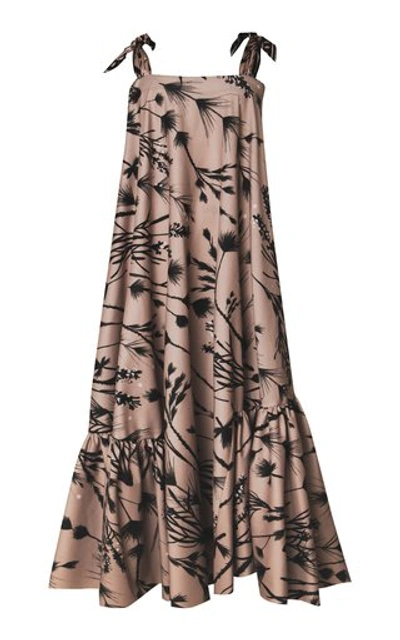 Shop Andres Otalora Women's Amaranto Sleeveless Maxi Dress In Brown