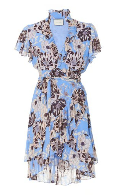 Shop Alexis Melyssa Floral-print Georgette Mini Dress