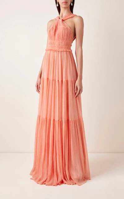 Shop Ulla Johnson Freesia Maxi Dress In Pink