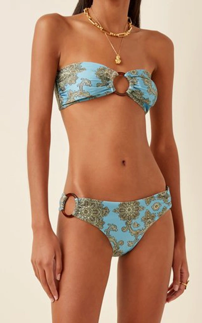 Shop Zimmermann Fiesta Printed Bandeau Bikini