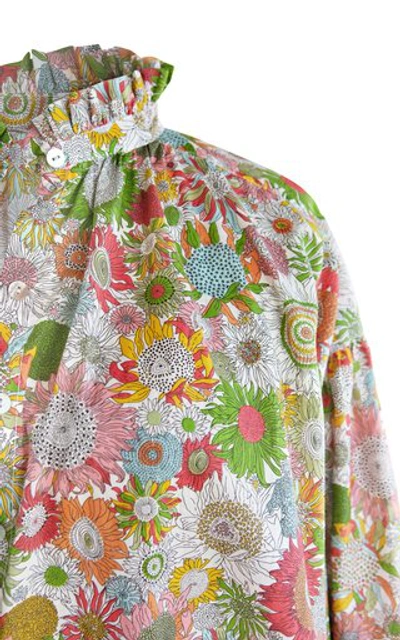 Shop Alix Of Bohemia Women's Poet Sunflower Cotton Blouse In Multi