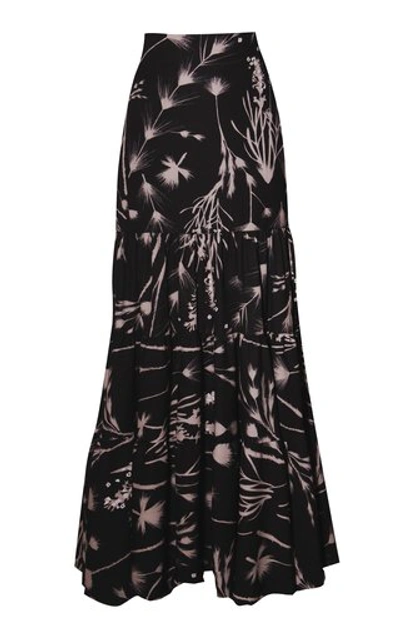 Shop Andres Otalora Women's Delinda Crepe Maxi Skirt In Black