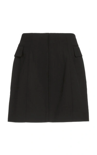 Shop Acne Studios Ivet Crepe Mini Skirt In Black