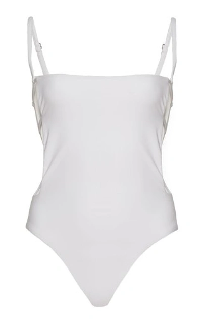 Shop Anemone Cut-out One-piece Swimsuit In White
