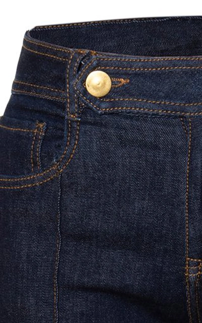 Shop Andres Otalora Women's Verona Cropped Jeans In Dark Wash