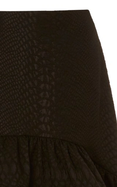 Shop Acler Elm  Cobra Crepe Skirt In Black
