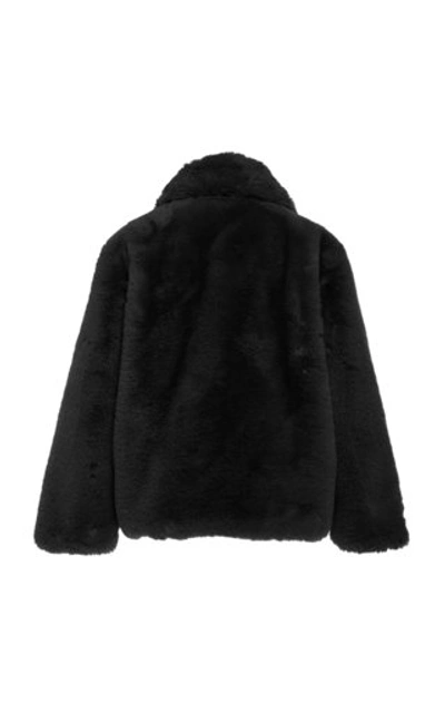 Shop Apparis Manon Faux-fur Coat In Black