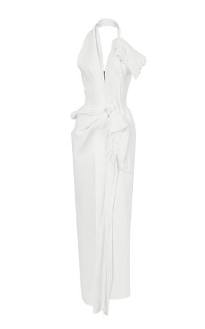 Shop Maticevski Women's Victoria Ruffled Cady Gown In White