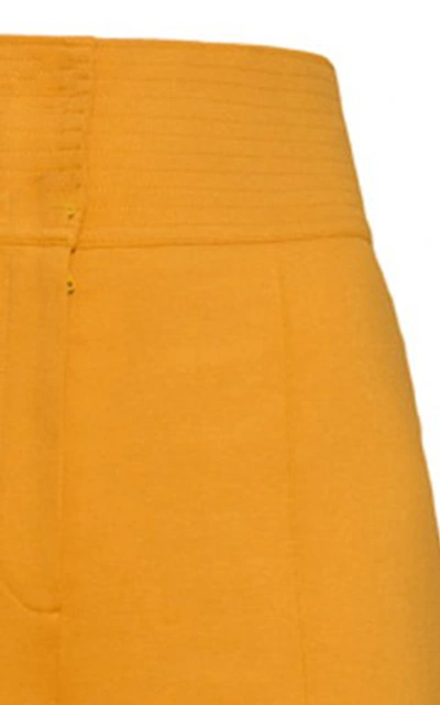 Shop Andres Otalora Women's Geranio Palazzo Pants In Yellow,black
