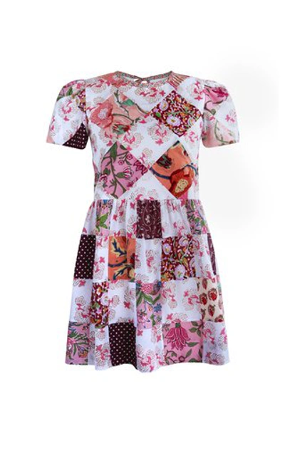 Shop Alix Of Bohemia Anika Patchwork Cotton Mini Dress In Multi
