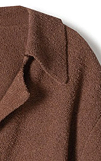 Shop Nanushka Women's Rosalie Cotton-blend Knit Top In Brown
