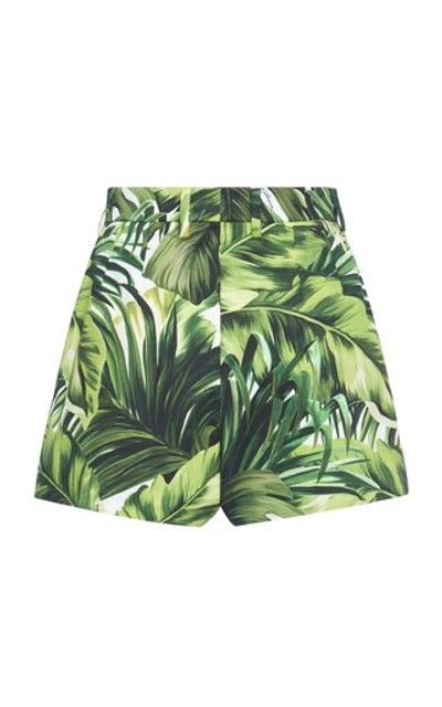 Shop Dolce & Gabbana Printed Cotton-blend Shorts