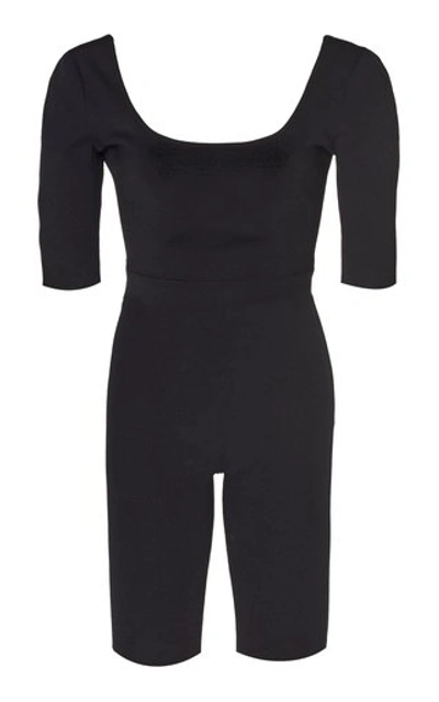 Shop Zeynep Arcay Ballerina Stretch-jersey Jumpsuit In Black