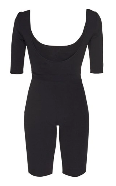 Shop Zeynep Arcay Ballerina Stretch-jersey Jumpsuit In Black