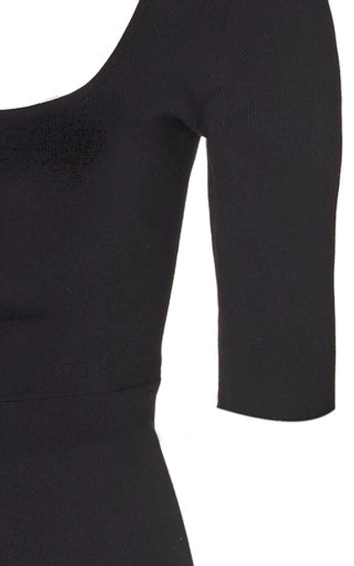 Shop Zeynep Arcay Ballerina Stretch-jersey Jumpsuit In Black