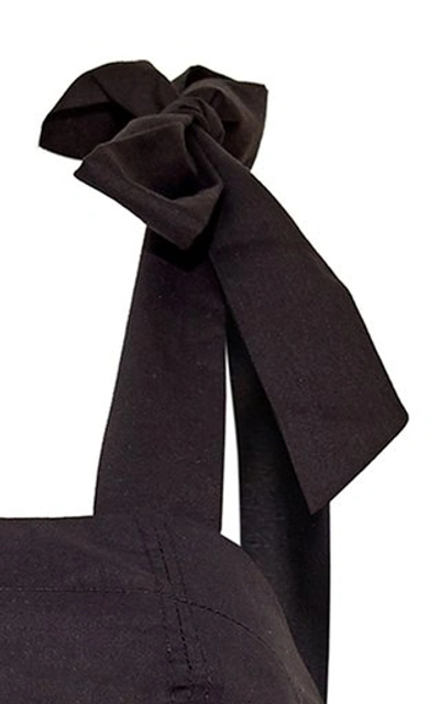 Shop Cara Cara Women's Helena Cotton-poplin Cropped Top In Black,white