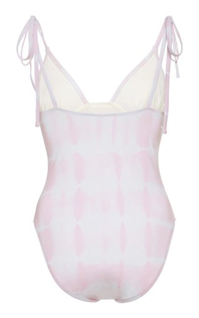 Shop Solid & Striped Olympia Tie Die One-piece In Pink