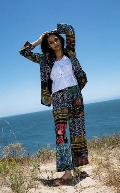 Shop Ciao Lucia Marco Patchwork Cotton Jacket In Multi