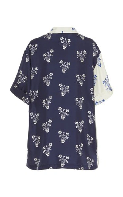 Shop Monse Flower Pot Havana Silk Shirt In Print