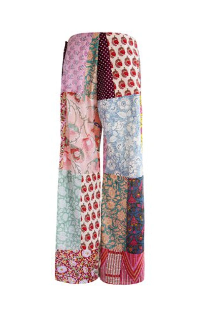 Shop Alix Of Bohemia Women's Patchouli Patchwork Cotton Wide-leg Pants In Multi