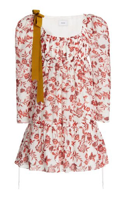 Shop Erdem Women's Sibyl Floral Cotton-silk Mini Dress
