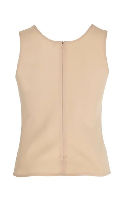 Shop A.w.a.k.e. Streamlined Crepe Tank Top In Brown