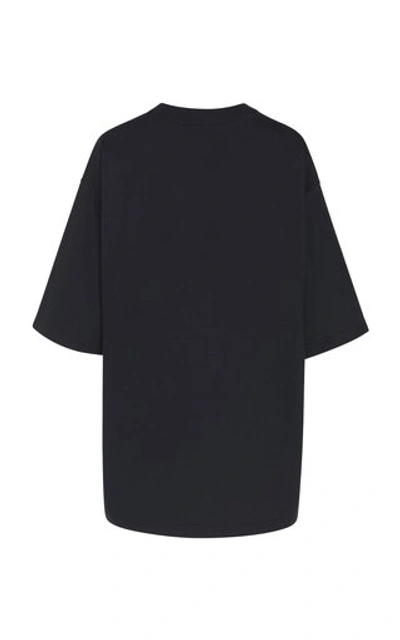 Shop Balenciaga Oversized Logo-print T-shirt In Black/white
