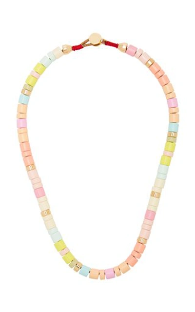 Shop Roxanne Assoulin Soft Serve Candy Enamel Necklace In Multi