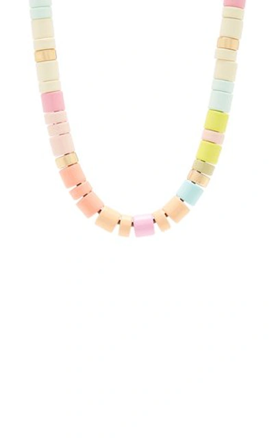 Shop Roxanne Assoulin Soft Serve Candy Enamel Necklace In Multi