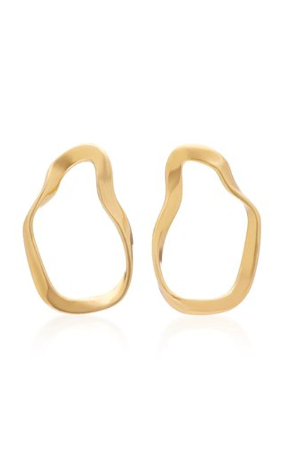 Shop Agmes Women's Small Vera Gold Vermeil Earrings