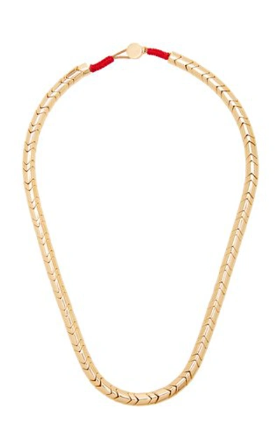 Shop Roxanne Assoulin Peacoat Wave Gold-tone Necklace