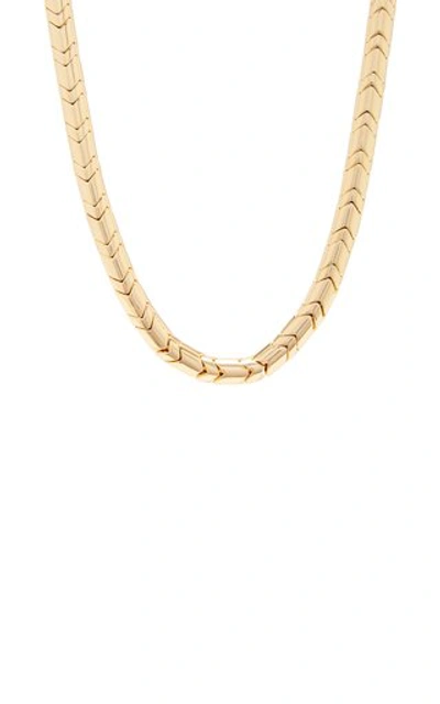 Shop Roxanne Assoulin Peacoat Wave Gold-tone Necklace