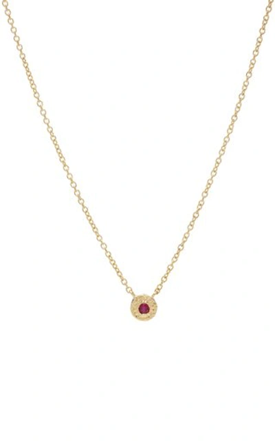 Shop Octavia Elizabeth Women's 18k Gold Ruby Necklace In Red