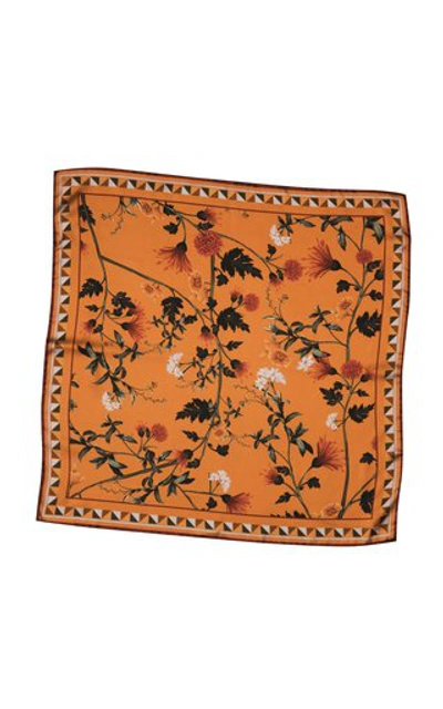 Shop Andres Otalora Women's Aby Large Printed Scarf In Orange